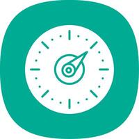 Timer Glyph Curve Icon Design vector