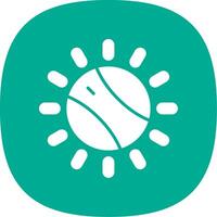 Dial Glyph Curve Icon Design vector