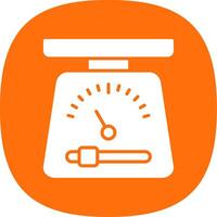 Scales Glyph Curve Icon Design vector