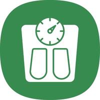 Scales Glyph Curve Icon Design vector