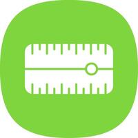 Dial Glyph Curve Icon Design vector