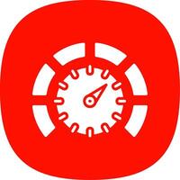 Thermostat Glyph Curve Icon Design vector