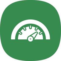 Dial Glyph Curve Icon Design vector