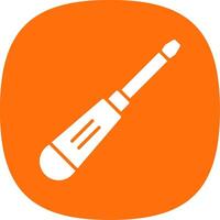 Screwdriver Glyph Curve Icon Design vector