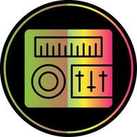 Sound Mixer Glyph Due Color Icon Design vector