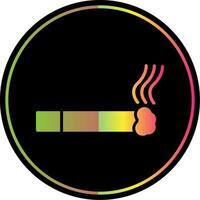 Cigarette Glyph Due Color Icon Design vector