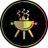 Grill Glyph Due Color Icon Design vector