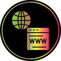 Web Services Glyph Due Color Icon Design vector