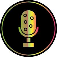 Microphone Glyph Due Color Icon Design vector