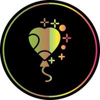 Balloon Glyph Due Color Icon Design vector
