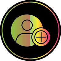 Add Glyph Due Color Icon Design vector