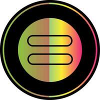 Equal Glyph Due Color Icon Design vector