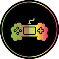 Game Glyph Due Color Icon Design vector