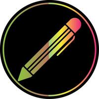 Pen Glyph Due Color Icon Design vector