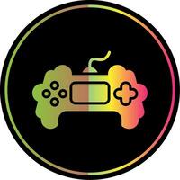 Game Glyph Due Color Icon Design vector