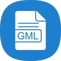 GML File Format Glyph Curve Icon Design vector