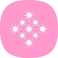 Lights Glyph Curve Icon Design vector