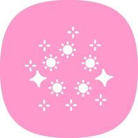 Lights Glyph Curve Icon Design vector