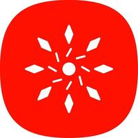 Firework Glyph Curve Icon Design vector