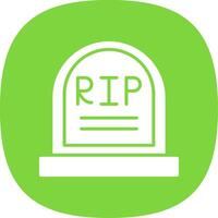 Cemetery Glyph Curve Icon Design vector