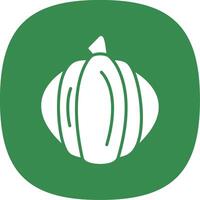 Pumpkin Glyph Curve Icon Design vector