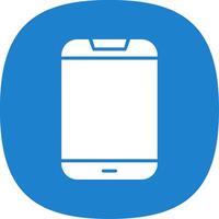 Mobile Phone Glyph Curve Icon Design vector