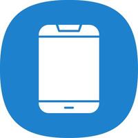 Mobile Phone Glyph Curve Icon Design vector