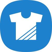 Tshirt Glyph Curve Icon Design vector