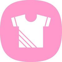 Shirt Glyph Curve Icon Design vector