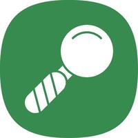 Magnifier Glyph Curve Icon Design vector