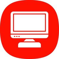 Computer Glyph Curve Icon Design vector