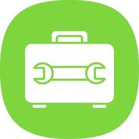 Toolbox Glyph Curve Icon Design vector