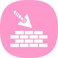 Brickwork Glyph Curve Icon Design vector