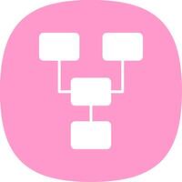Organize Glyph Curve Icon Design vector