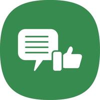 Feed Back Glyph Curve Icon Design vector