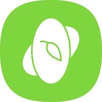 Core Glyph Curve Icon Design vector