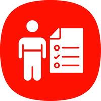 Responsibilaty Glyph Curve Icon Design vector