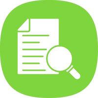 Compliance Glyph Curve Icon Design vector