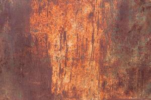 Macro Shot of Rusty Metal Texture, Abstract Background. photo