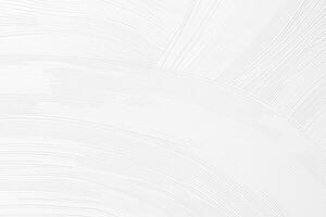 Crisp White Brushstroke Texture, Minimalist Background for Design. photo