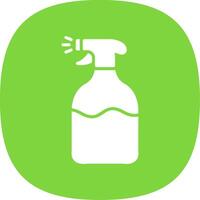 Spray Glyph Curve Icon Design vector