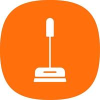 Cleaner Glyph Curve Icon Design vector