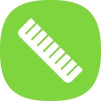 Comb Glyph Curve Icon Design vector