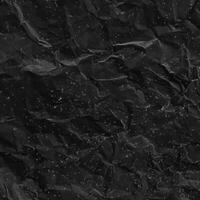 High Resolution Image of Crumpled Black Paper Texture for Graphic Design and Creative Projects. photo