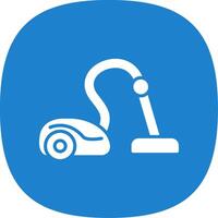 Vacuum Cleaner Glyph Curve Icon Design vector