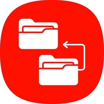 Backlog Glyph Curve Icon Design vector