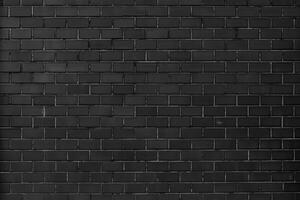 Stylishly Urban, Textured Black Brick Wall Backdrop. photo