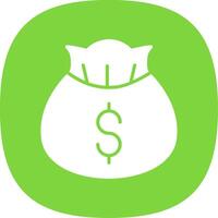 Investment Insurance Glyph Curve Icon Design vector