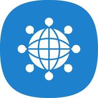 Internet Glyph Curve Icon Design vector
