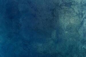 Cerulean Canvas, Textured Blue Wall Background. photo